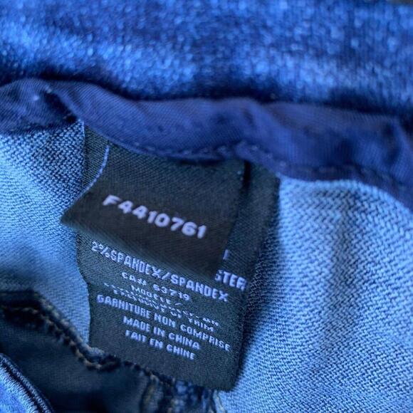 GG Womens Straight Leg Medium Wash Sequin Embroidered Blue Denim Pants Size 22​ - Picture 4 of 11